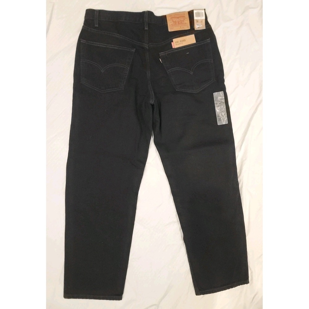 NWT Vtg 2000 Levi's 550 553 Black Jeans Mens 38x30 Deadstock Mexico Relaxed Fit